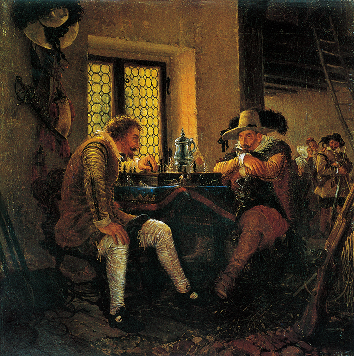  Adolpyh Von Menzel —— 玩象棋的男人